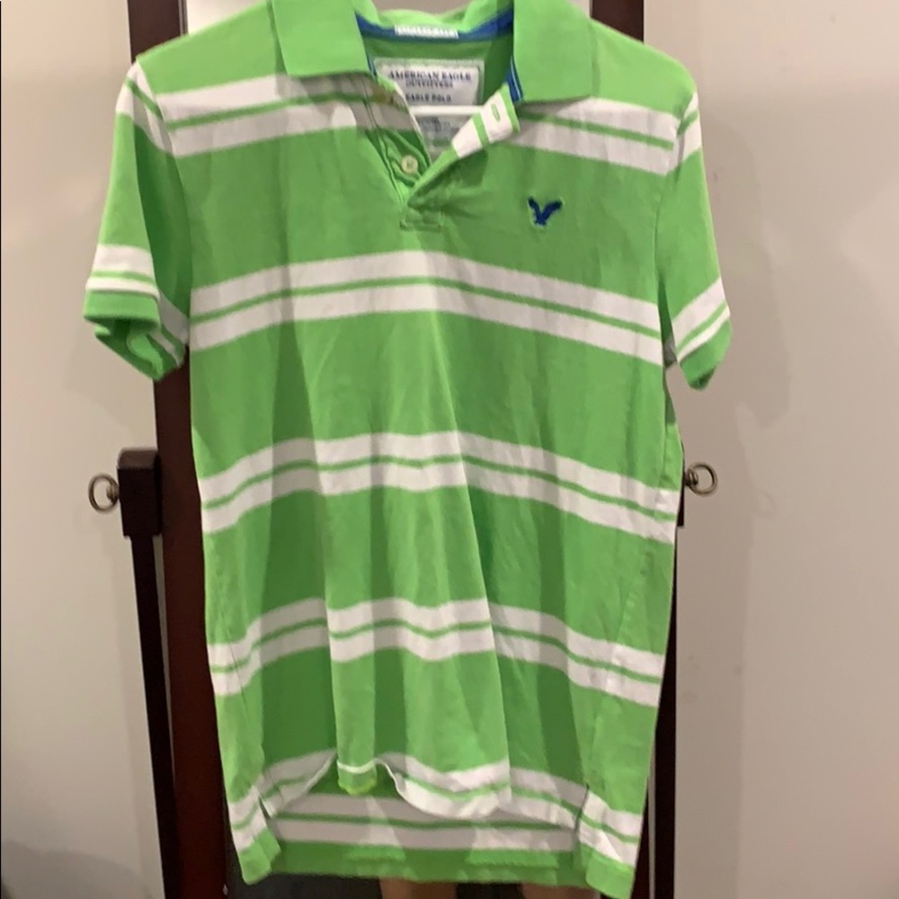 Men’s Green American Eagle Polo